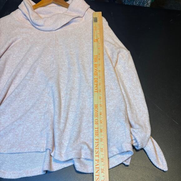 Anthropologie Saturday Sunday Oversized Cowl Neck Light Pink Sweater Size M - Picture 4 of 8